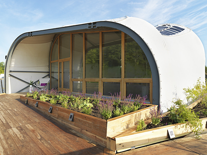 Universal merge Sway Casa solară cu pereţi din membrană de fibră de sticlă