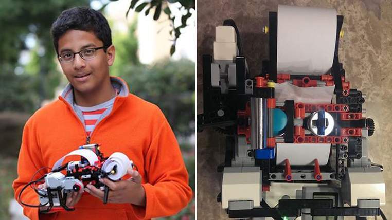 Citizenship Warehouse Alleged Un băiat de 13 ani a inventat o imprimantă Braille din piese Lego